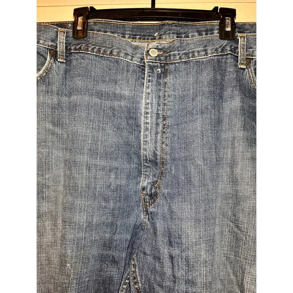 Levis 559 Mens Jeans Relaxed Rugged Blue Denim Size 50 x 29 Medium Wash Q69